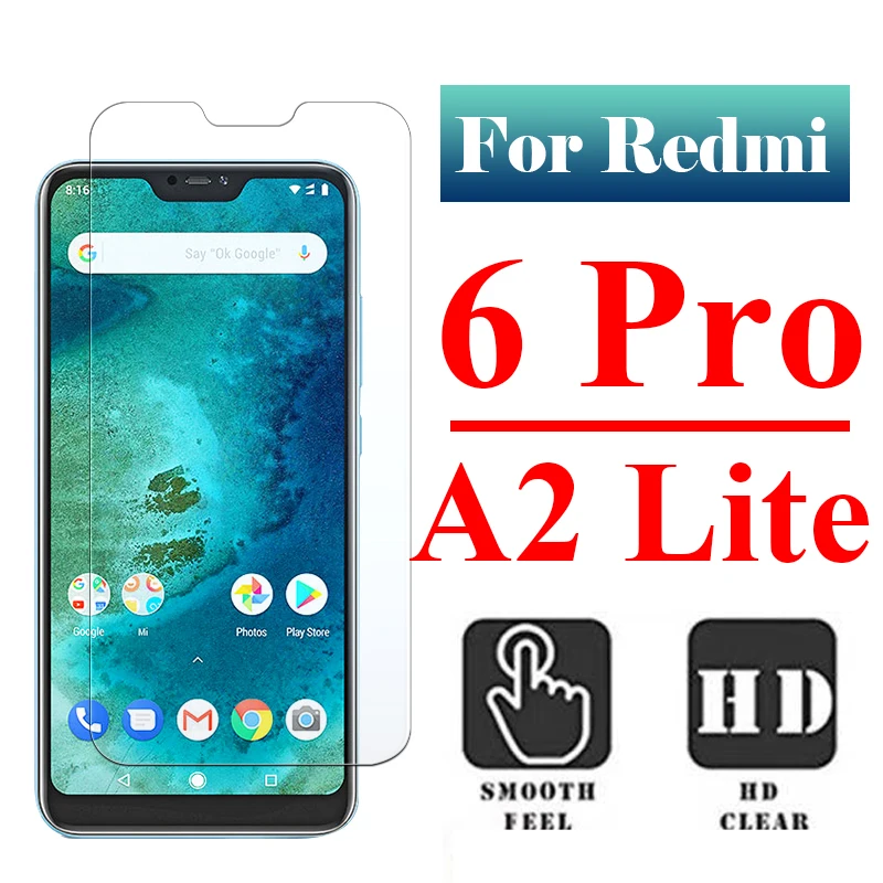 

Protective glass for xiaomi mi a2 lite screen protector on redmi 6 pro 6pro tempered armor xiomi xiami xiaom a 2 light case