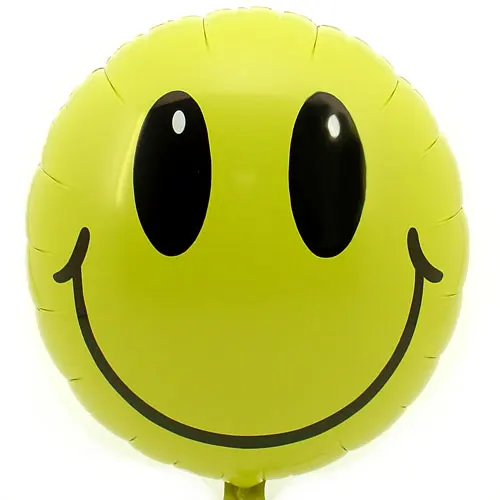 5pcs/lot 18 inch Anagram Round Smile Foil Balloons Kid's Birthday Party ...