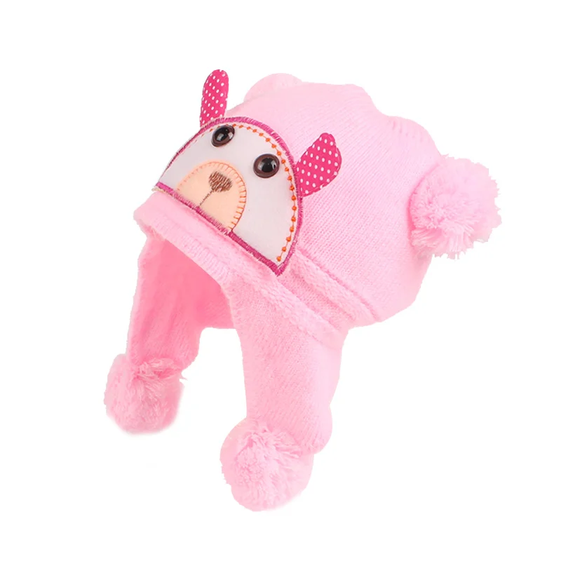 Crochet Baby Beanie Hat Warm Baby Winter Pompon Hat Cotton Soft Knitted Pattern Hat For Newborn Winter Hat Baby Girls Clothing (8)