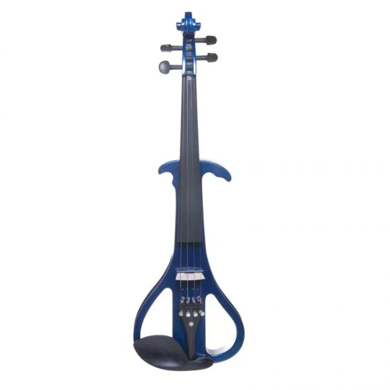 

Electric Violin Right Handed Size 4/4 Size Violin Ebony Accessories +Bow +Rosin+ Bridge + CASE-3# Blue