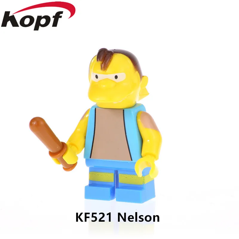 

KF521 Single Sale Bricks Marge Pronton Milhouse Figures Model Homer Nelson Building Blocks For Children Gift Best Toys