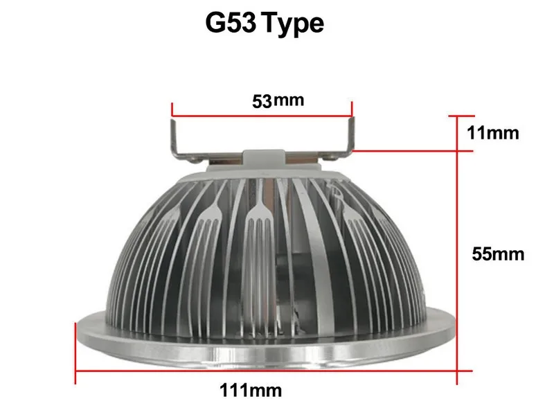 7*2 W светодиодные лампочки GU10 base/G53 14 W AR111 Светодиодный прожектор магазин освещения 1200LM AC85-240V DC12V Быстрая