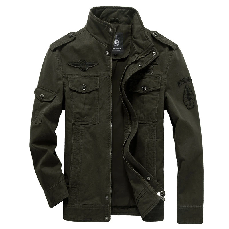 Cotton Military Jacket Men 2021 Autumn 
