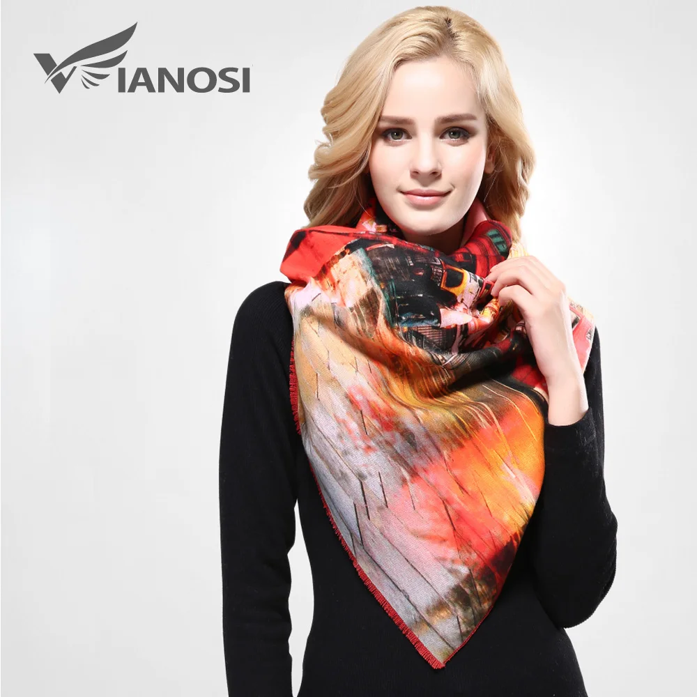 

[VIANOSI] Designer Scarf Luxury Brand Scarves Women Printing Shawl Woman Foulard Warm Wool Scarf Cashmere Echarpe VA073