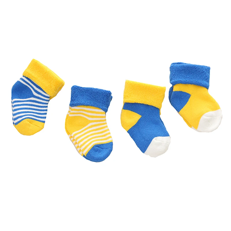 4 Pairslot Baby Socks Newborn 0-12 M Baby Socks Winter Warm Baby Girls Boy Socks Spring Summer Newborn Baby Boy Socks Meias Par (4)