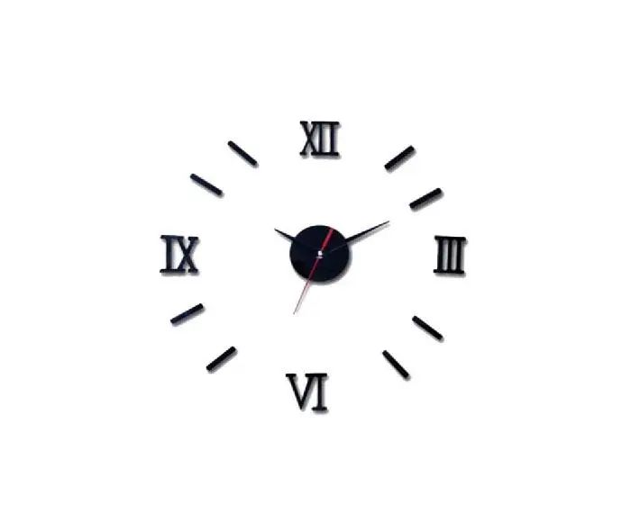 3d creatively romae digital wall clock sticker watch modern design
