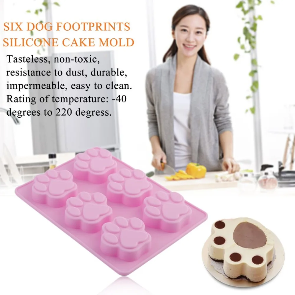 

Hot Cookie Baking Molds Dog Paw Silicone Mold Cake Decorating Tools Cookie Cutter Pastry Accessory Kitchen Accessoriess