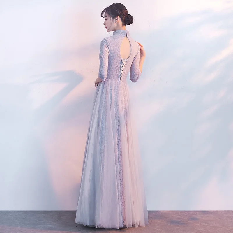 2019 г. Mrs Win Highneck A Line короткий рукав крылышко винтажный Элегантные Вечерние Платья
