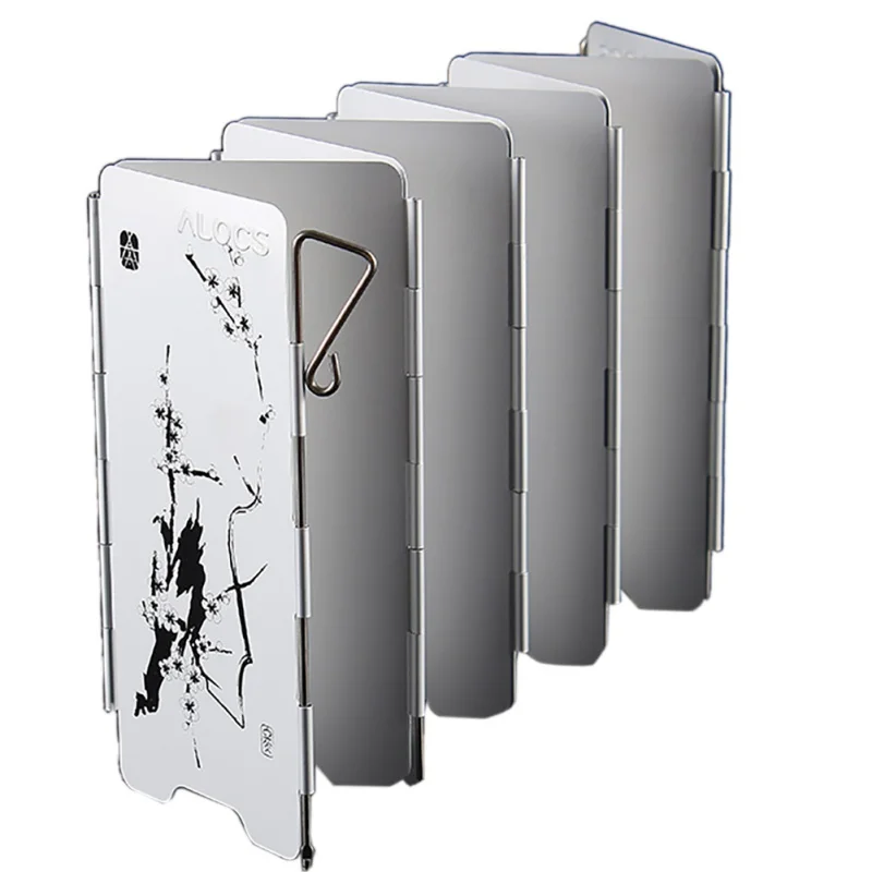 9 Plate Strong Durable Foldable Windshield Outdoor Camping Cooking Gas Stove Wind Screen Wind 9 Plate Strong Durable Foldable Windshield Outdoor Camping Cooking Gas Stove Wind Screen Wind