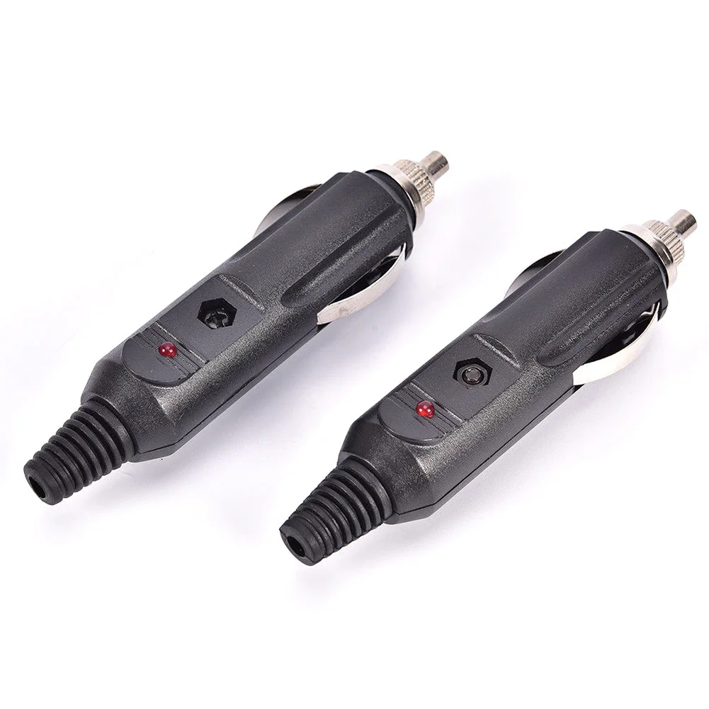 

2PCS High-power Universal Socket Interior Durable Cigarette Lighter Connector Indicator Light Plug Car