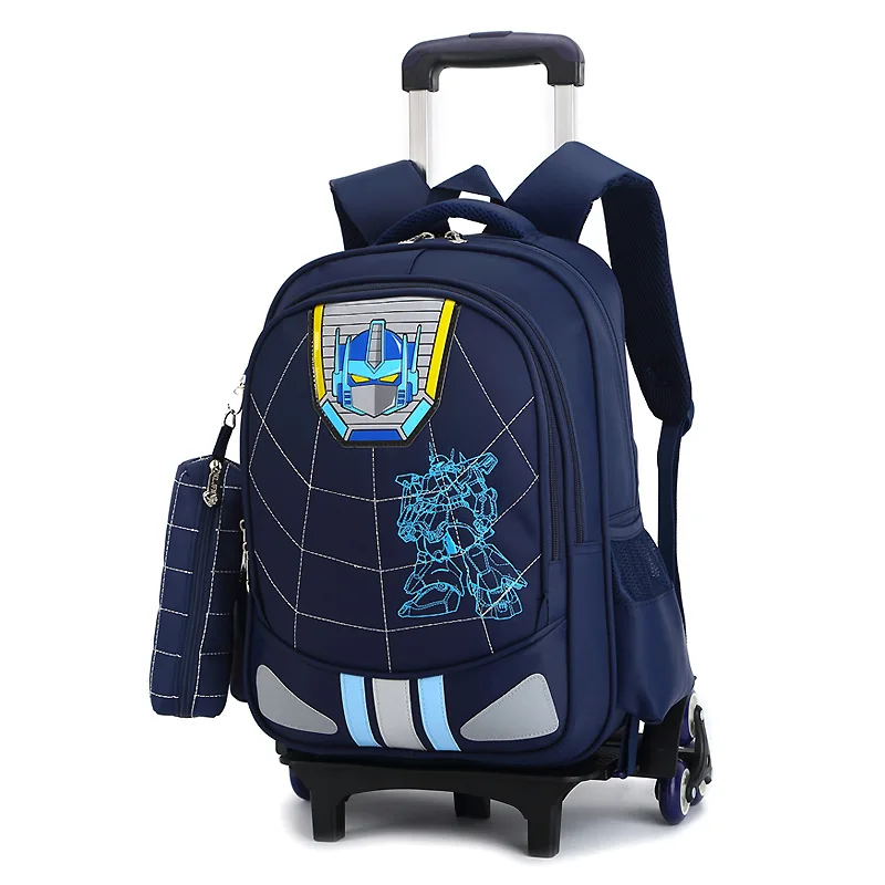 melhor Saco de Escola das crianças Da Forma do Menino Mochila Trolley Bag Crianças Escola Sacos de Rodas Mochila Meninas Mochila Infantil Com Rodinha Bolsos