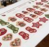 145cm x 57cm Linen Cotton Santa Claus elk gingerbread Snowman Christmas Stocking Tree Doll Manual DIY  fabric Free shipping ► Photo 3/5