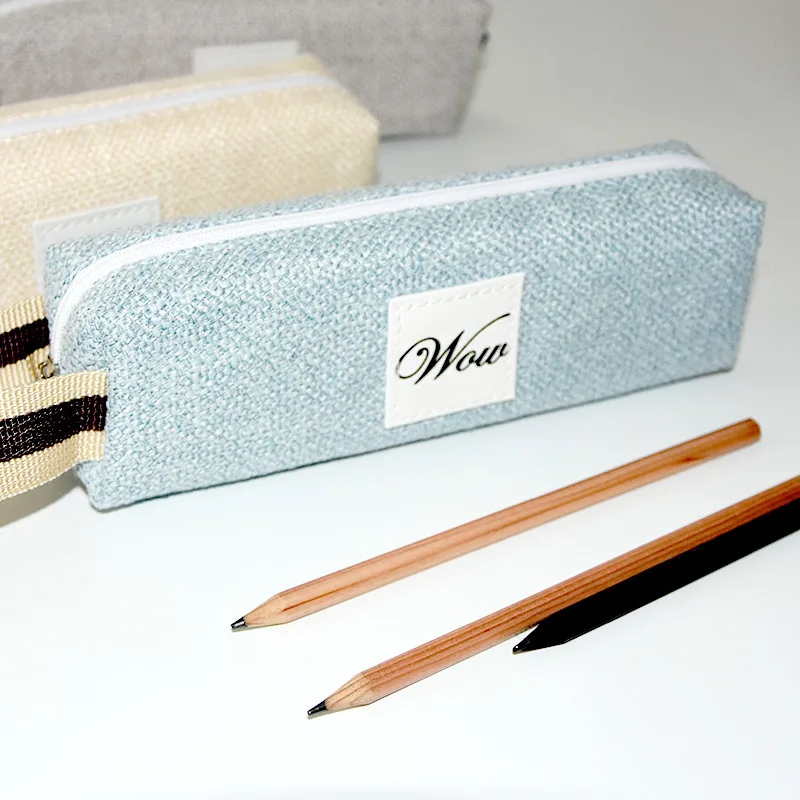 

Simple Pencil Case Student Solid Color Pencil Case Stationery Bag Male and Female Students Pencil Case