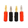 10pcs/lot Audio Speaker Screw Banana Gold Silver Plate Plugs Connectors 4mm Black Red ► Photo 1/6