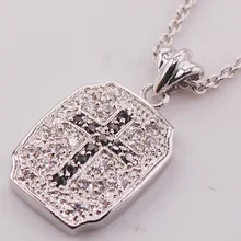 Moda 925 Joyería de Plata negro Onyx Colgante TE482