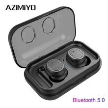 AZiMiYO TWS Wireless Bluetooth 5 0 Earphones for iPhone Xs Xiaomi stereo Earbud Sport Ear Phone With Mic Portable Charging Box