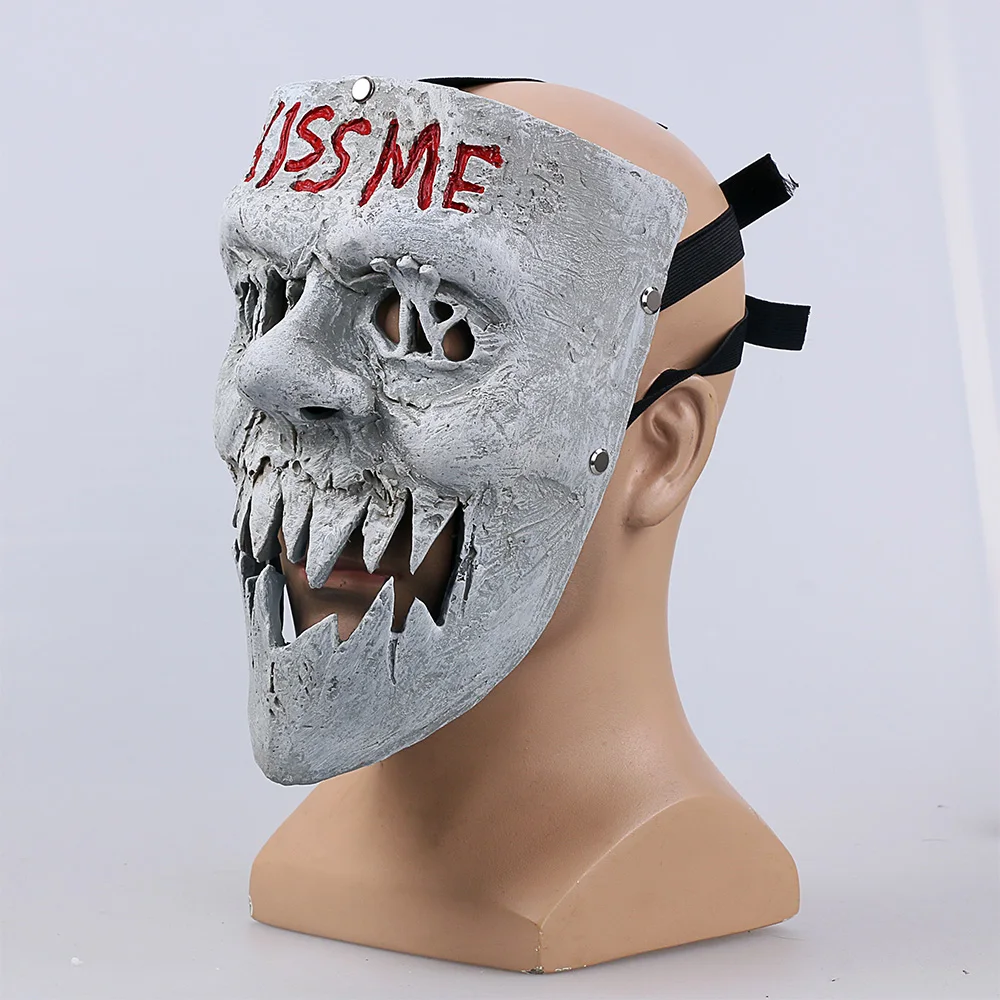 The Purge 3 Masks Kiss Me Mask Cosplay Halloween Horror Mask Election Year Mask Halloween Party Prop (1)