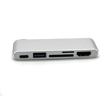 

Free Shipping 5 in 1 Card Reader USB 3.1 Type C to USB 3.0 Hub SD TF Memory Card Reader OTG Adapter for Phone Laptop