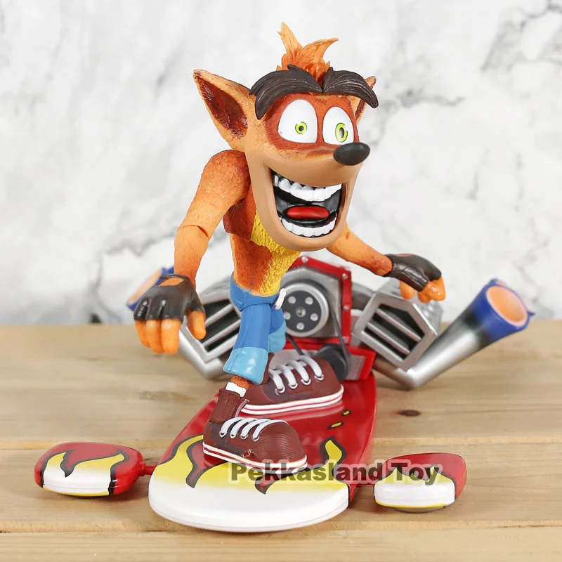 Crash Bandicoot NECA Deluxe фигурка с струйной платой ПВХ Коллекционная модель