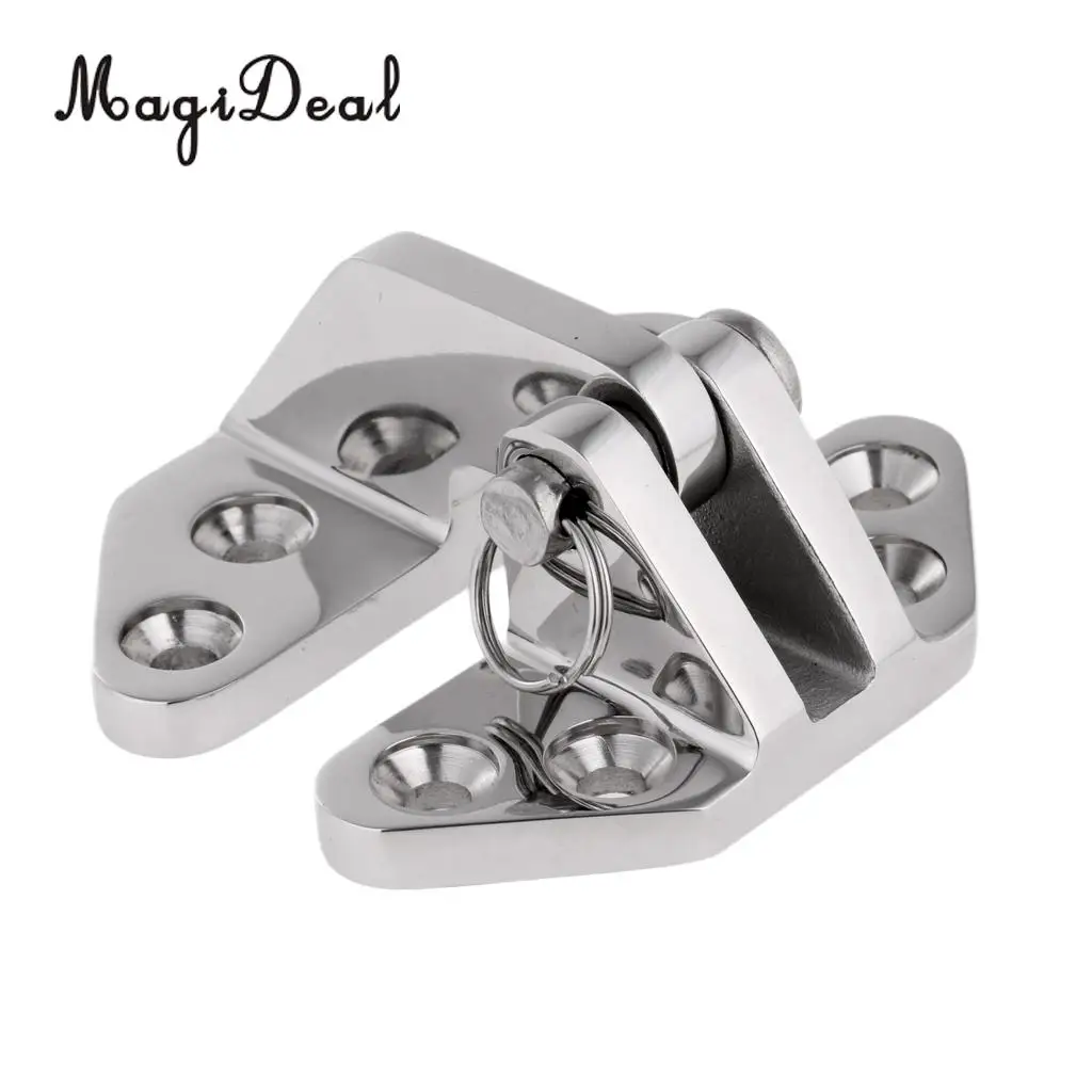4 Pieces Durable 316 Stainless Steel Hatch Hinge with Removable Pin Marine Boat Hardware