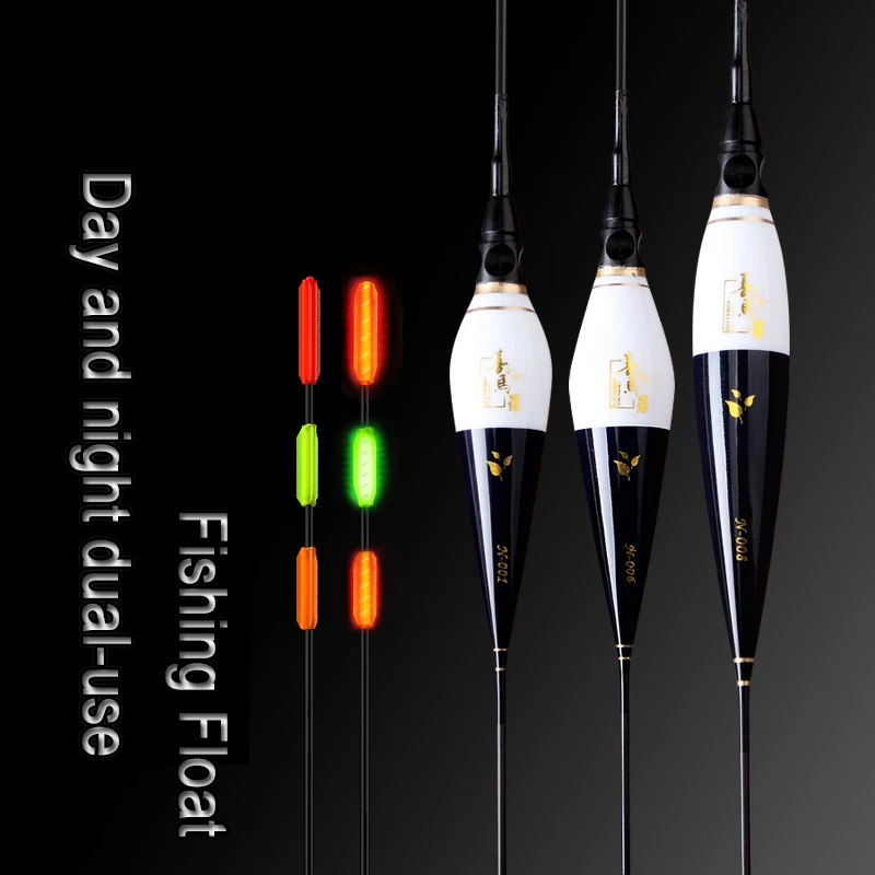 

WLPFISHING 2PCS/lot Fishing Floats Day and Night Dual-use Luminous Floaters Super Brightness Composite Nano Fishing Bobbers