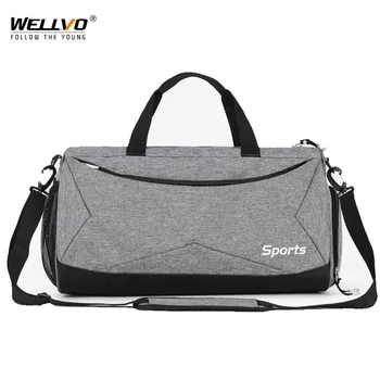 

Large Capacity Nylon Travel Bags Women Men's Casual Travel Duffle Bags Portable Trip Tote Crossbody with Shoes Pocket XA50ZC