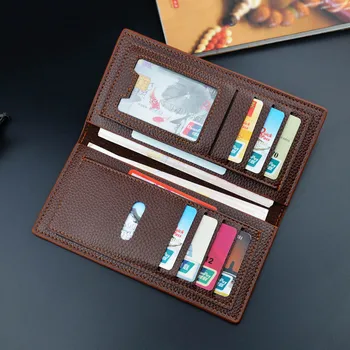 

Men Long Wallets Purse PU Thin Fashion Durable For Credit ID Card Coin Money Holder OH66