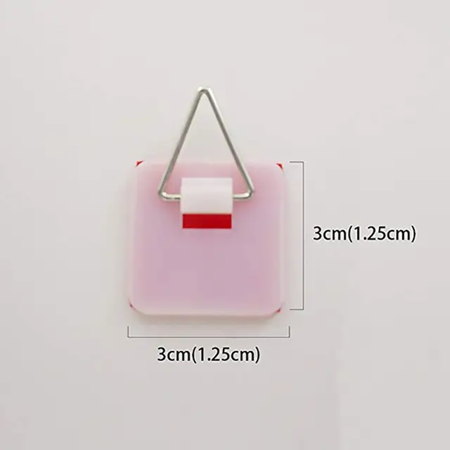 Artliving 1.25 Inch Invisible Adhesive Plate Hanger Set Vertical Plate