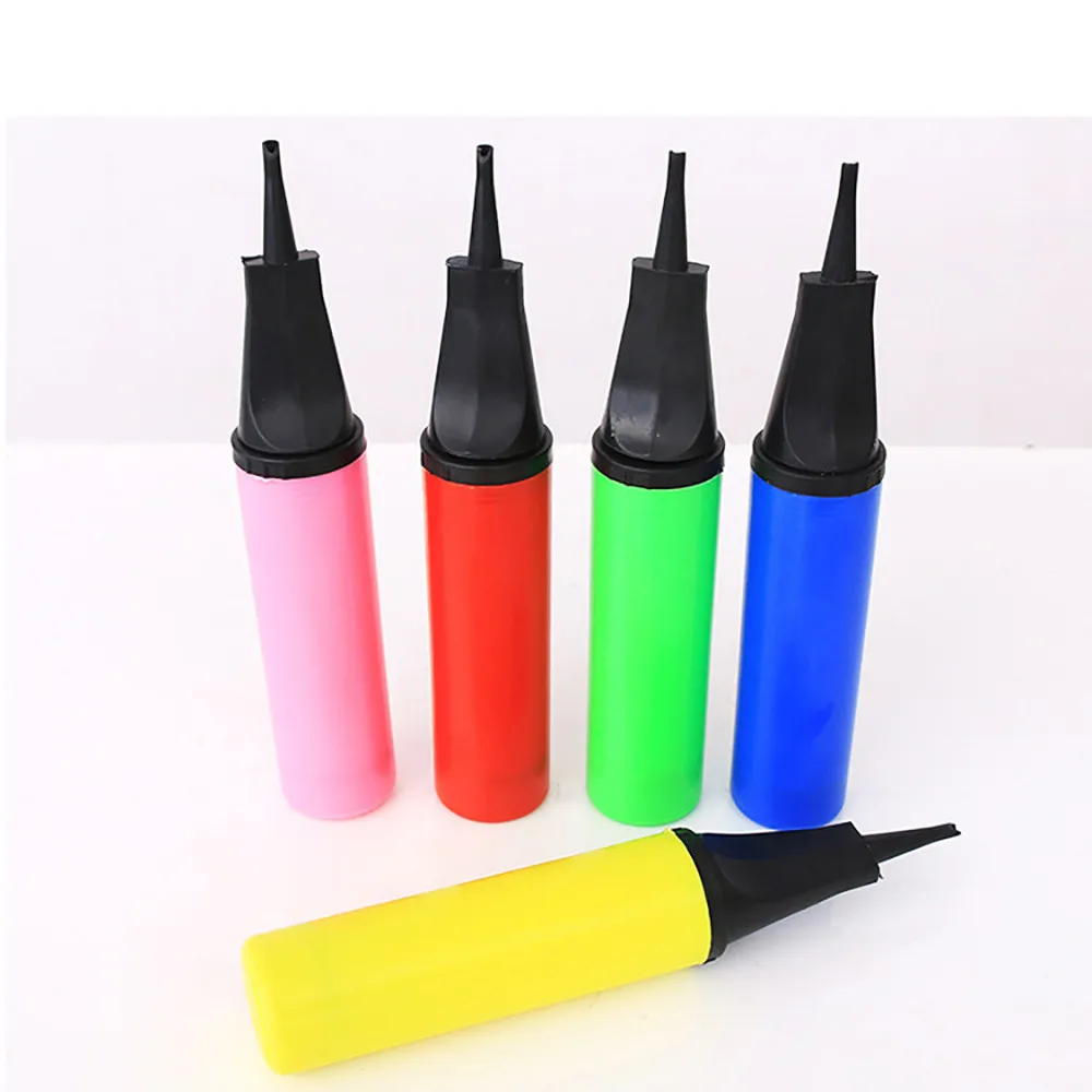

Funny Portable Hand Held Plastic random color Air Pump Balloon Inflator For Party Toy Ball gift N# dropshipping