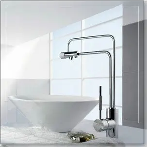 Chrome brass faucet american pure water belt kitchen mixer tap switch wall mount sensor |