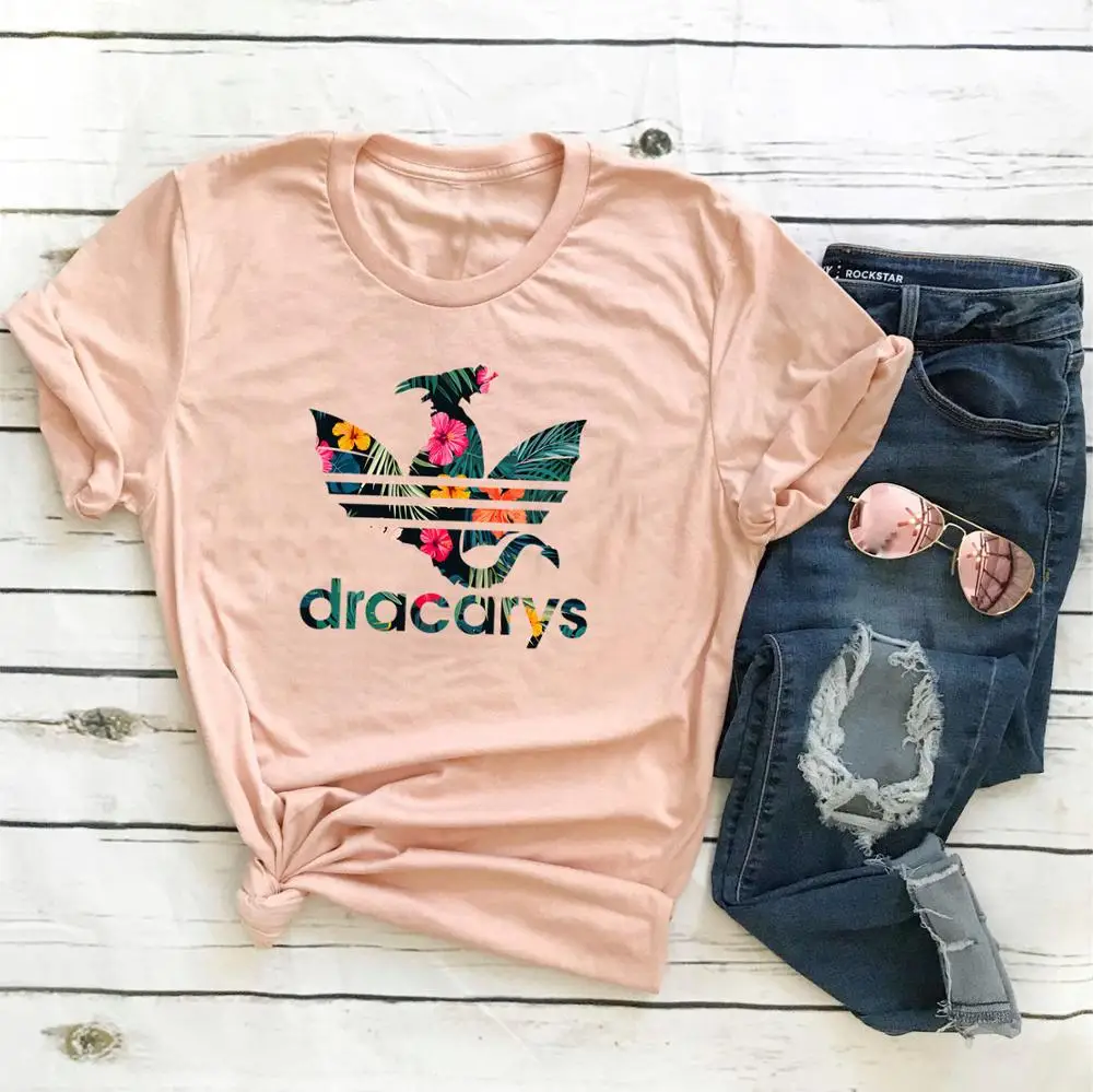 

Dracarys Women tee Mother of Dragons print Funny t-shirt Game of Thrones Tops harajuku summer femme shirt