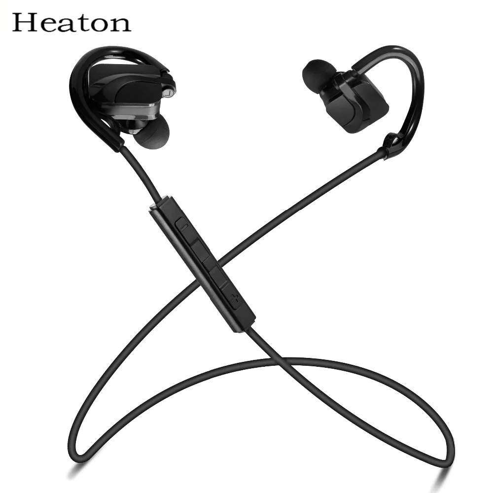 Heaton Sports Bluetooth Headphones Headset Voice Command Handsfree Wireless Headset Running