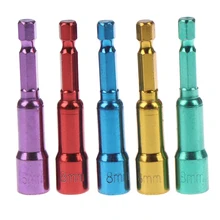 5 шт./лот HUXUAN шестигранный хвостовик электрическая отвертка с магнитным наконечником шестигранное гнездо адаптера питание инструмент привод Набор розеток Лидер продаж