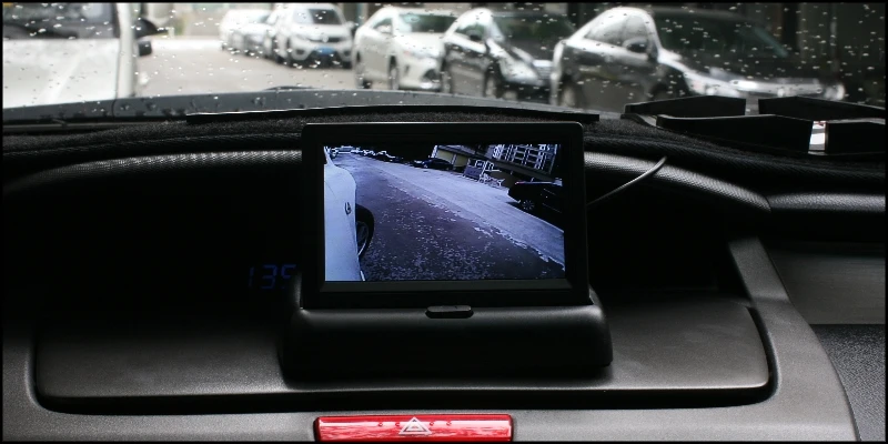 Car Front & Side Camera Cigarette Power Variable Channel Blind Spots Invisible Areas Flexible Copilot Camera & Monitor Parking System Test Side