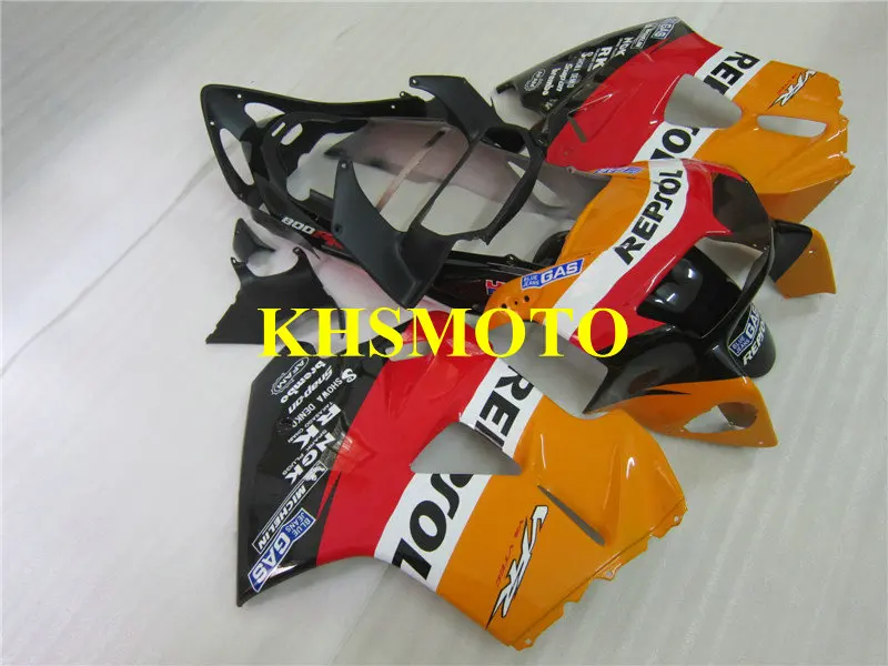 Мотоцикл обтекатель комплект для HONDA VFR800 98 99 00 01 VFR 800 1998 1999 2000 2001 ABS красные, оранжевые черные обтекатели комплект+ подарки HM11