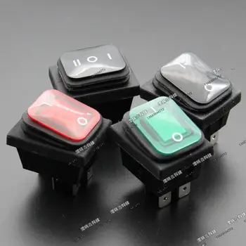 

[SA]Power switch RLEIL rocker switch DPST black water and oil repellency big ship RL2 (P) -21-BB/GREEN/RED 4P--50pcs/lot