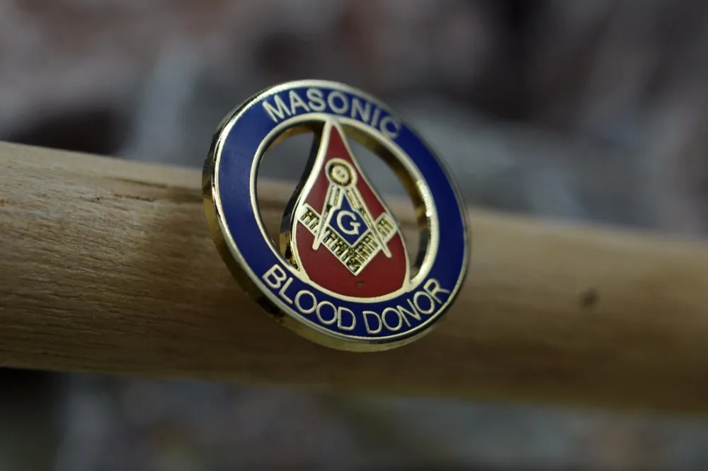 Значки масонства значок масон, вольный каменщик B67 масонские крови DONOR1.9cm