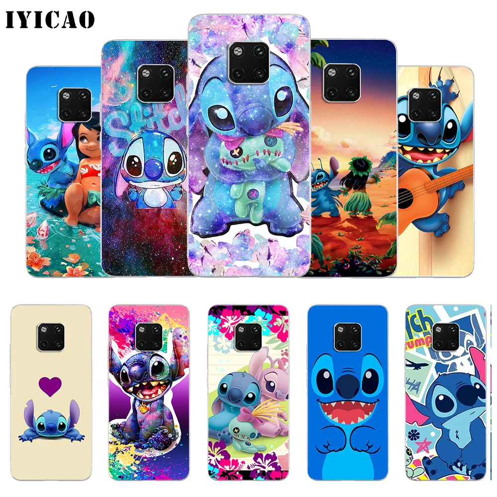 

IYICAO Cute Lilo & Stitch Soft Silicone Phone Case for Huawei Mate 10 20 Lite Pro Nova 2 2i 3 3i 4 Lite TPU Cover