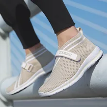 SOCONE/Мужская обувь с эластичной резинкой; женская обувь; дышащая обувь для улицы; сезон лето; прогулочная обувь; сандалии