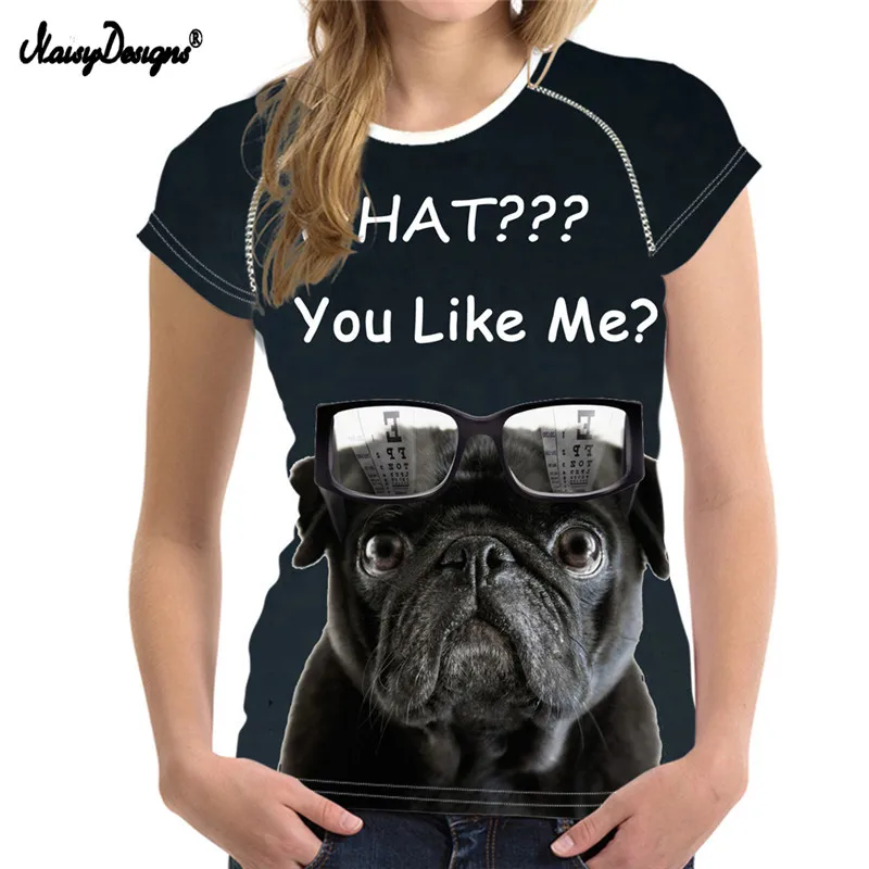 NoisyDesigns 3d Dachshund Printed Women T shirt,Woman Tee Tops Shirts