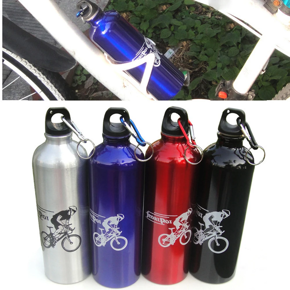 Прямая поставка, 1 шт., 750 мл, многоцветная бутылка для воды из алюминиевого сплава, чайник, чашка, портативная велосипедная бутылка для воды для езды на велосипеде на открытом воздухе