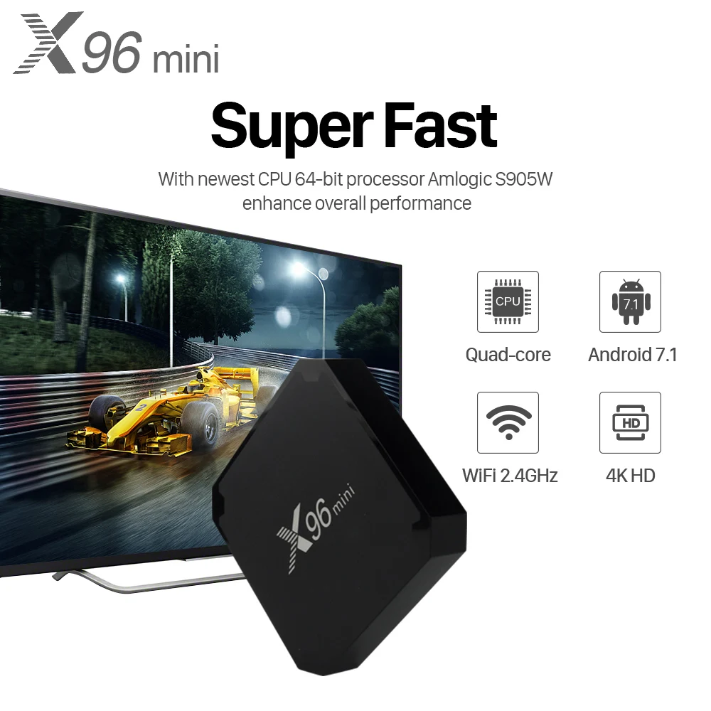 X96 Mini IPTV Receiver Box Portugal Turkish IP TV Box S905W 4K H.265 WiFI IP TV UK Nordic Greek IPTV Subscription 1 Year        