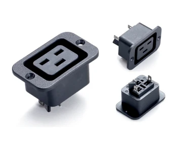 

10pcs/lot AC power socket IEC320 C19 Industrial socket Plug three-hole C19 Electrical Inlet Socket Power Plug with Fixed seat
