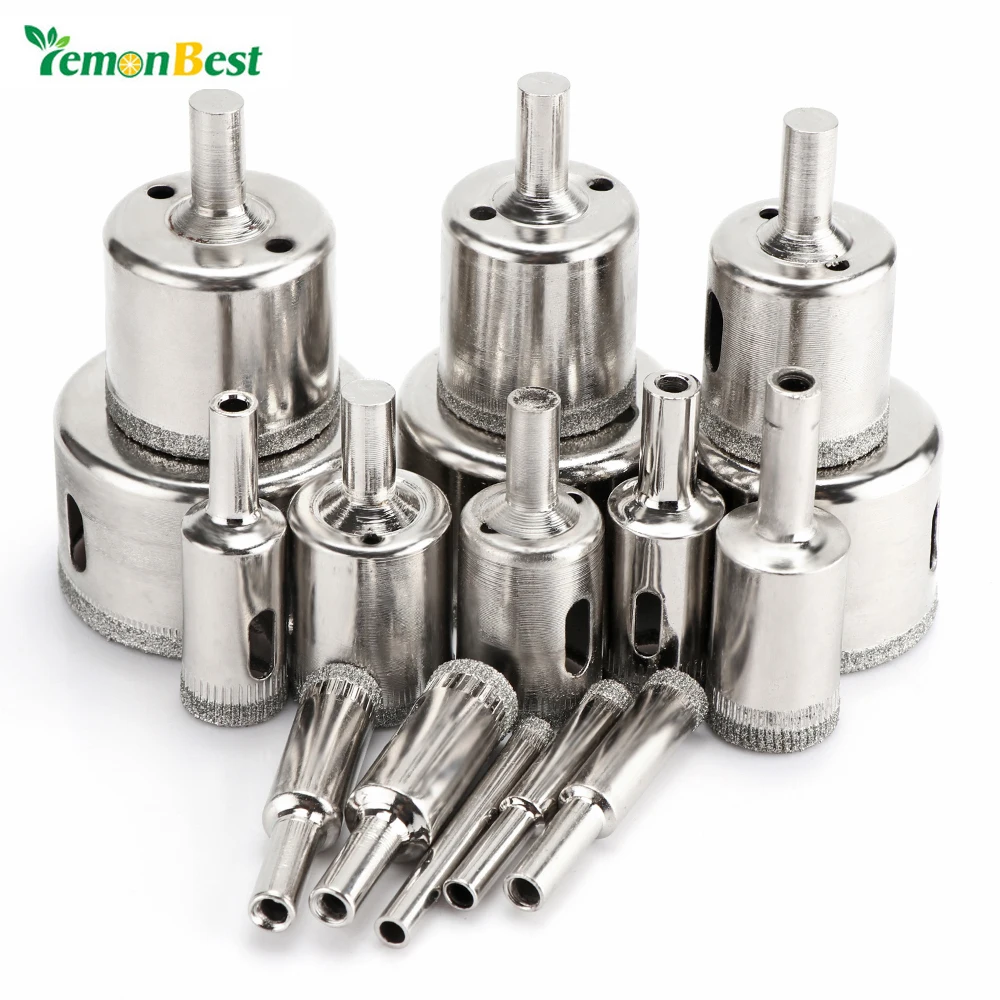 Lemonbest 10 Pcs 16Pcs High Rated Core Drill Bit Set 6mm 30mm Diamond