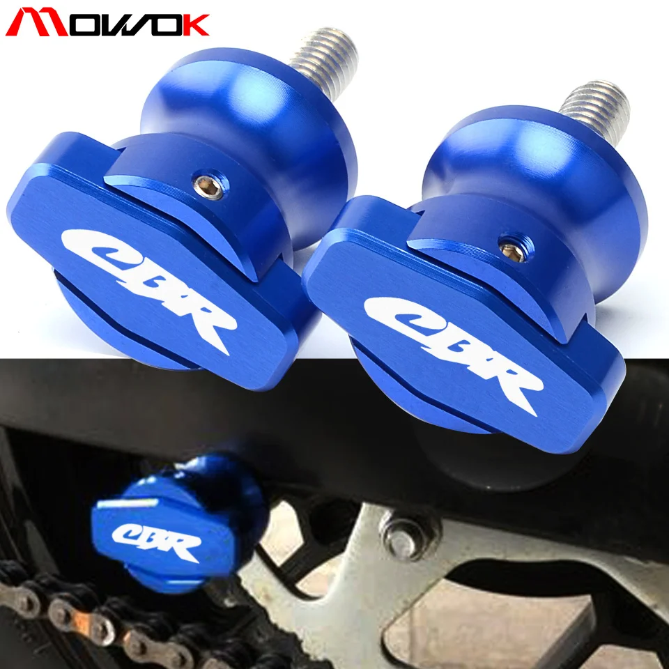 

Two kinds of logo Universal 8mm Aluminum Swingarm Spools Sliders For Honda CBR 1000 600 900 929 954 RR CBR 600 F2,F3,F4,F4i