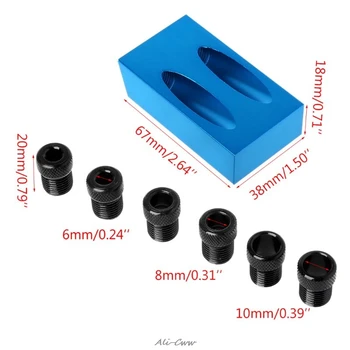 

Pocket Hole Jig Kit 6/8/10mm 15 Degree Angle Adapter Drill Guide Woodworking Adapter Hole Jig DIY Carpentry Tools Mini Size NEW