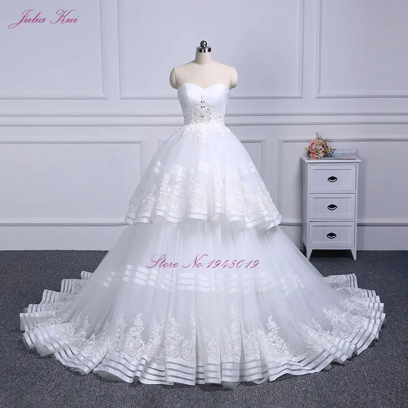 plus size wedding dresses Julia Kui Sweetheart Neckline Luxury Ball Gown Wedding Dress With Delicate Appliques Off The Shoulder second hand wedding dresses