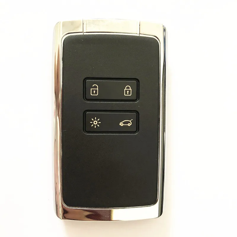 

4 Buttons 433MHz Hitag AES 4A Smart Car Key Card Fob For Renault Megane 4 Talisman Kadjar Espace 5 Keyless Go / Entry