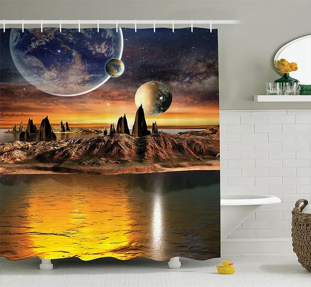 Fantasie Fremden Planeten mit Erde und Mond Ansicht Rocky Oberfläche ... Fantasie Fremden Planeten mit Erde und Mond Ansicht Rocky Oberfläche ...