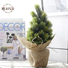 1 Набор Мини зеленое искусственное растение Рождественская елка в Горшках Шелковый художественный цветок бонсай для Свадьбы вечерние украшения дома